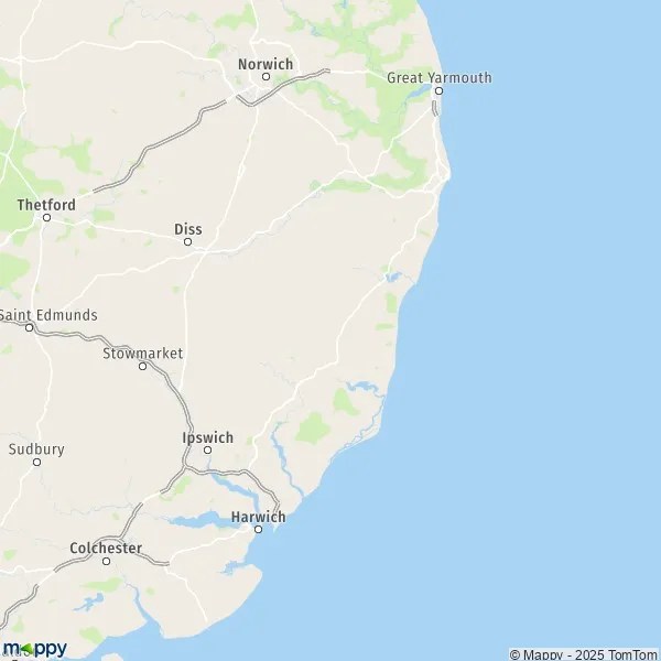 Map Saxmundham map of Saxmundham (IP17 1) and practical information